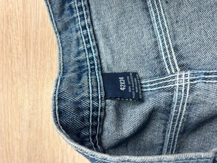 Jean Carpenter Full Blue Workwear Vintage W42 L34 – 100% Coton - photo numéro 4