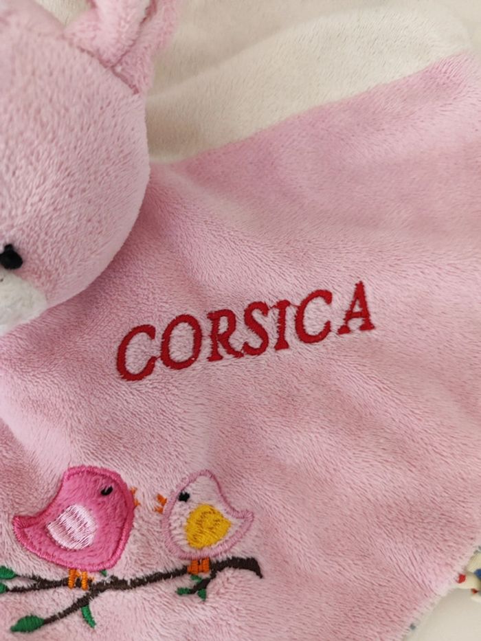Doudou plat rond lapin Corsica rodadou - photo numéro 2