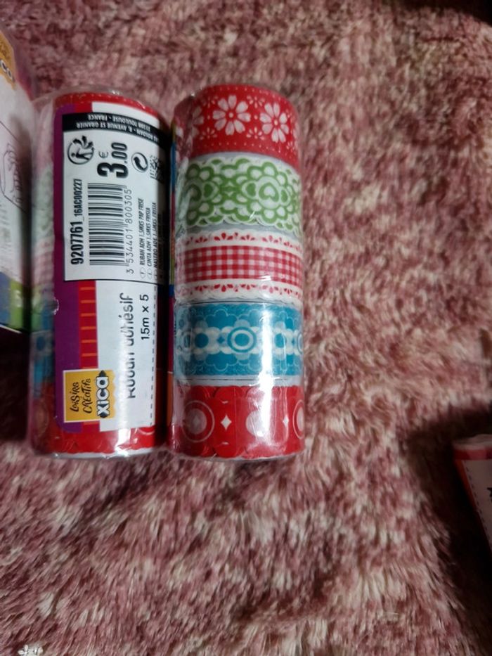 Lot de 4 rouleaux de Washi-tapes neufs - photo numéro 3