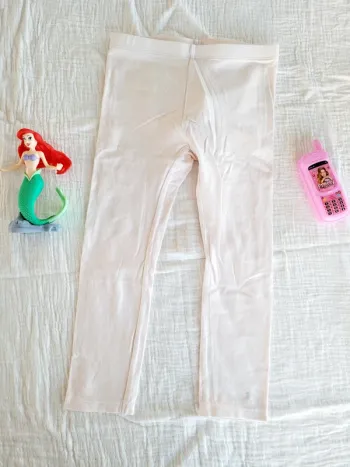 Legging blanc rosé