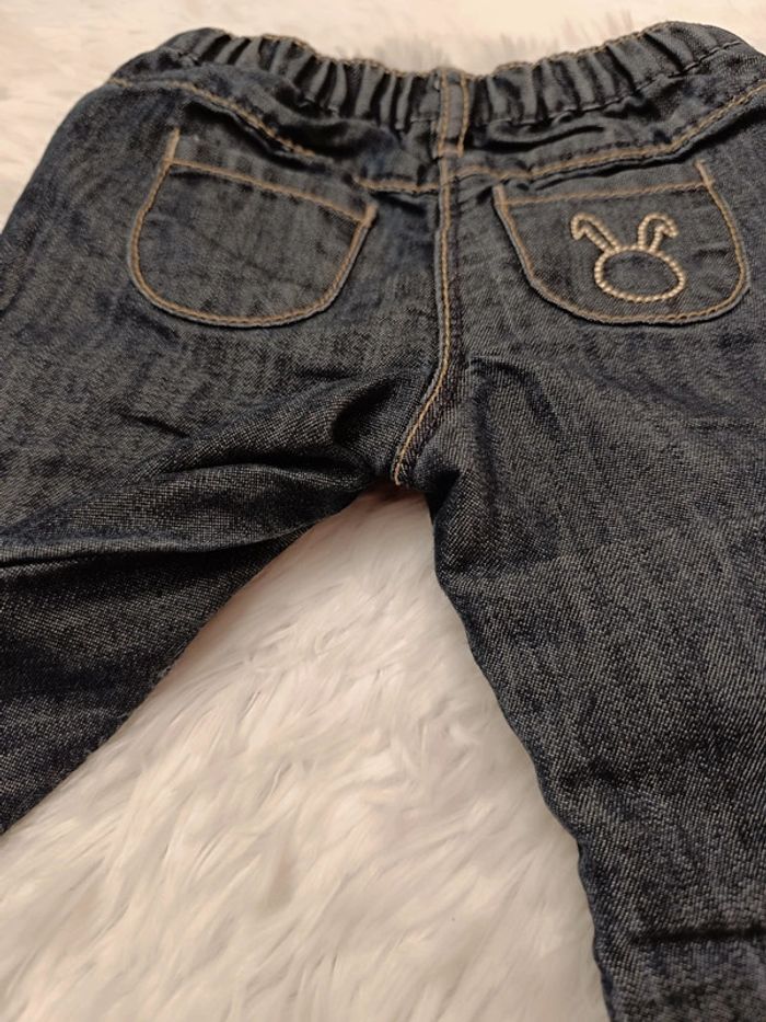 Jean doublée taille réglable à l'intérieur T. 6 mois Obaibi - photo numéro 7