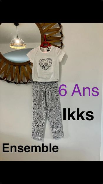 Ensemble t-shirt et pantalon fluide fille 6 ans Ikks