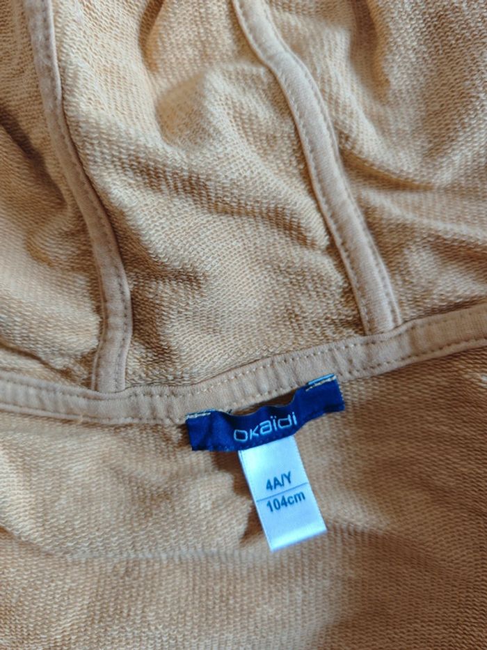 Gilet couleur moutarde 4ans - photo numéro 3