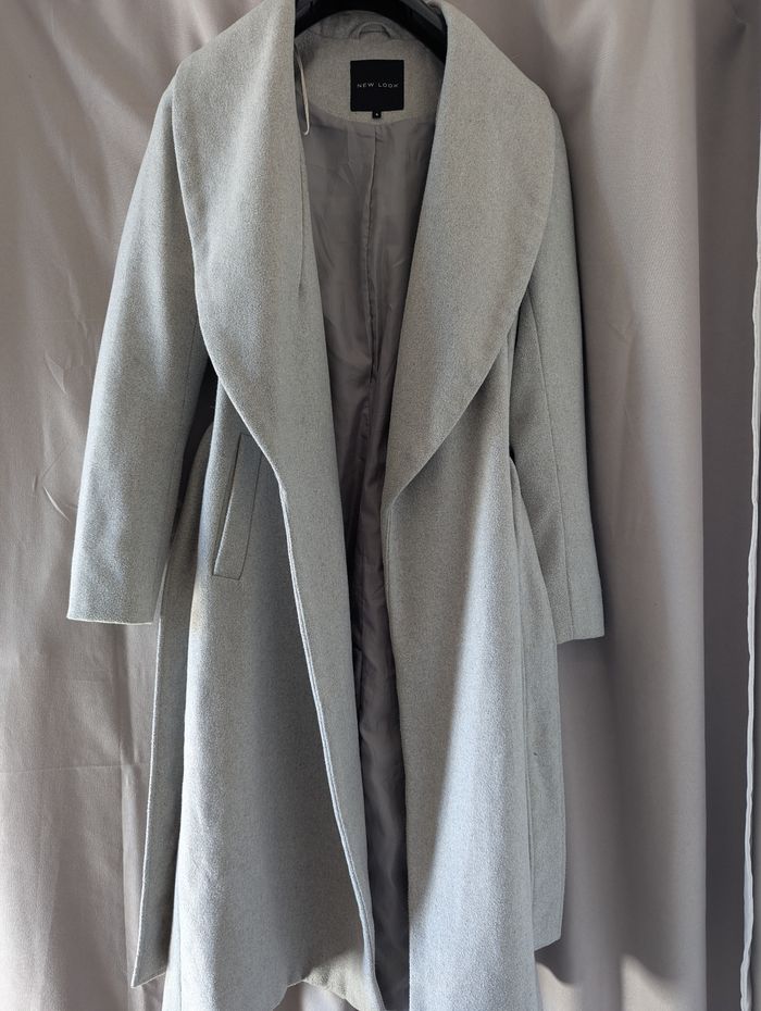 Manteau long gris