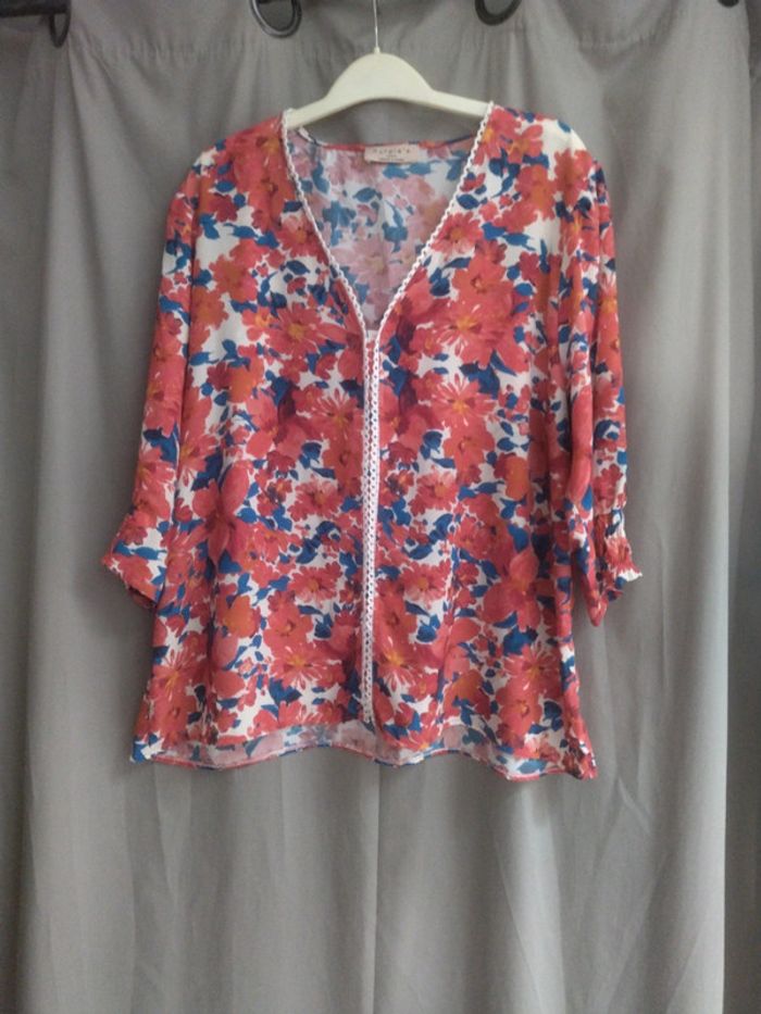 Tunique fleurie taille 5 purple's