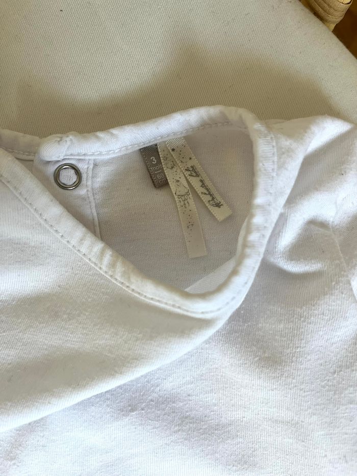 T-shirt blanc Orchestra 3 mois - photo numéro 2