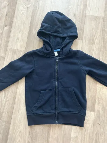 Gilet à capuche bleu marine garçon taille 4-5 ans tex