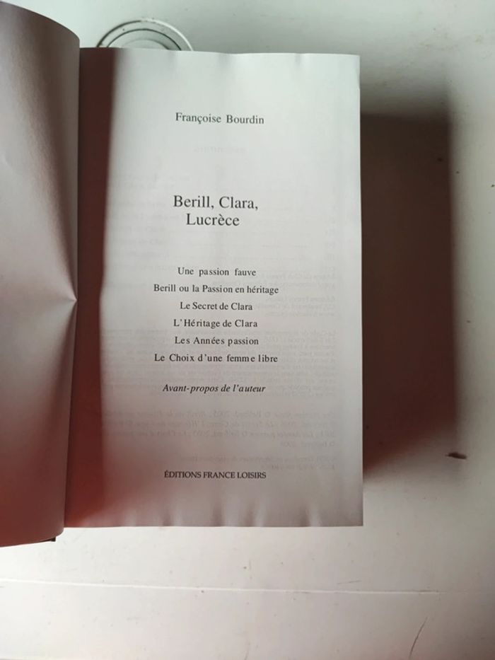 Livre Berill, Clara, Lucère de Françoise Bourdin - photo numéro 2