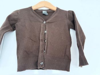 Gilet fin Zara marron en 2ans