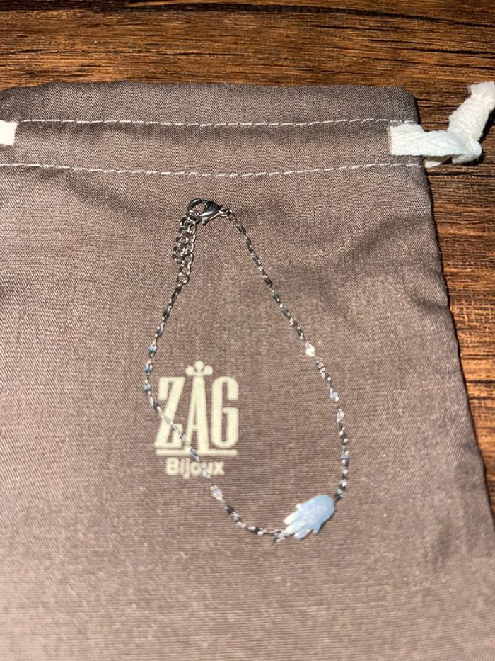 Bracelet Zag main de fatma argent