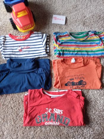 5 T-shirt ML 18 mois