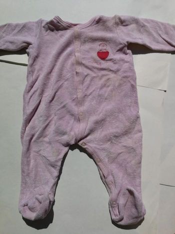 Pyjama rose 6M petit bateau