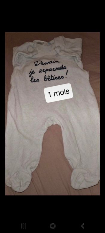 Pyjama 1 mois garçon