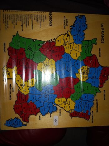 Puzzle france en bois