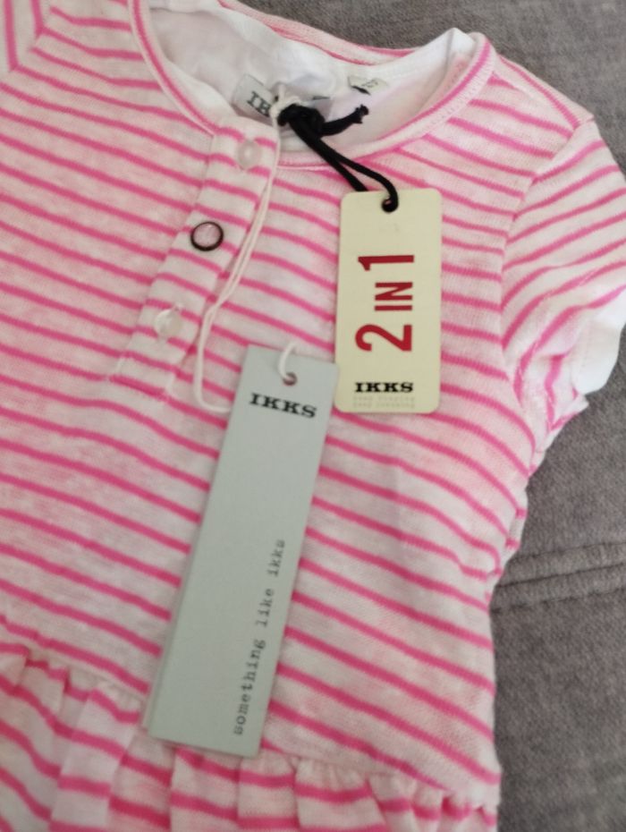 T-shirt manches courtes IKKS neuf - photo numéro 2