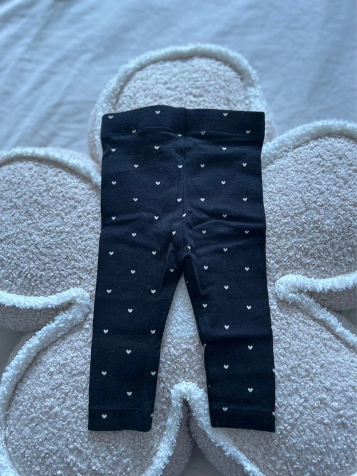 Legging fin noir et cœurs - photo numéro 2