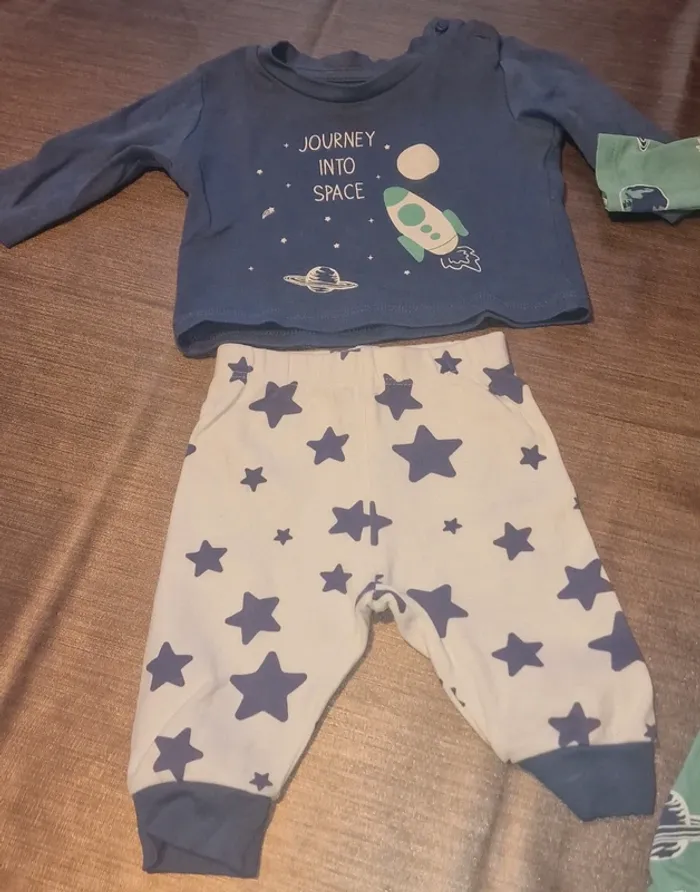 Lot 2 pijama 0 à 3 mois - photo numéro 2