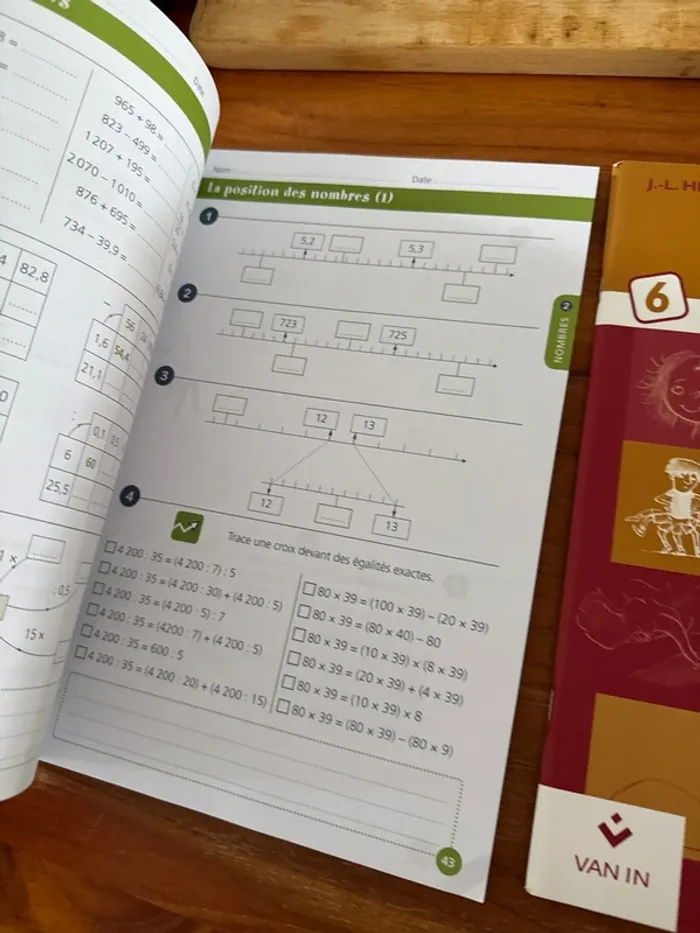 Lot de deux livres d’activité sixième - photo numéro 2