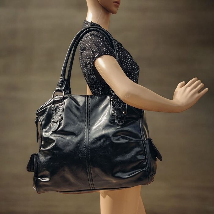 Sac à main femme cuir vintage 2009 porté épaule - neuf