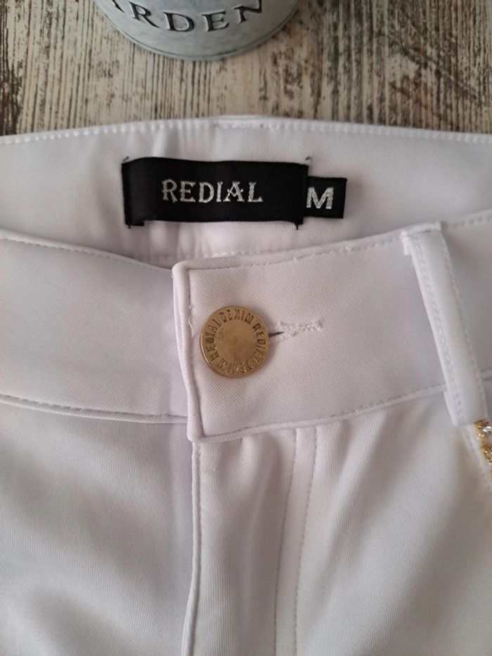Magnifique pantalon blanc strass& poches léopard 🐆 - photo numéro 3