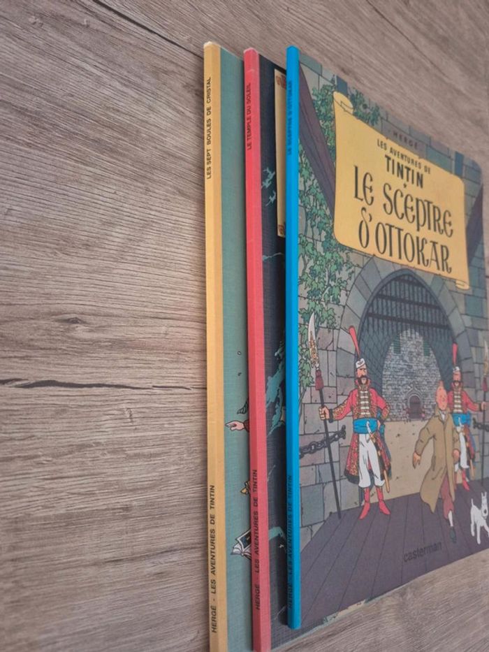 Lot de 3 bandes dessinées souple Tintin - photo numéro 3