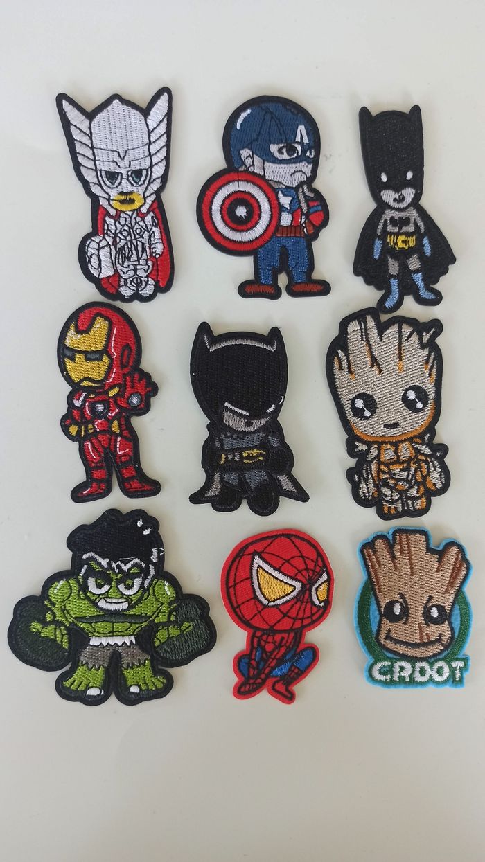 20 patchs ecussons thermocollant ou à coudre avengers marvel - photo numéro 6