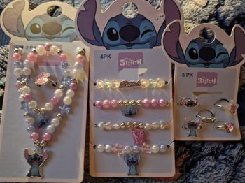 Lot de 3 packet de bijoux Stitch et Angel