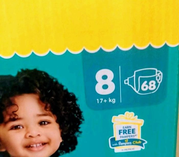 Lot couches Pampers baby dry taille 8 - photo numéro 2