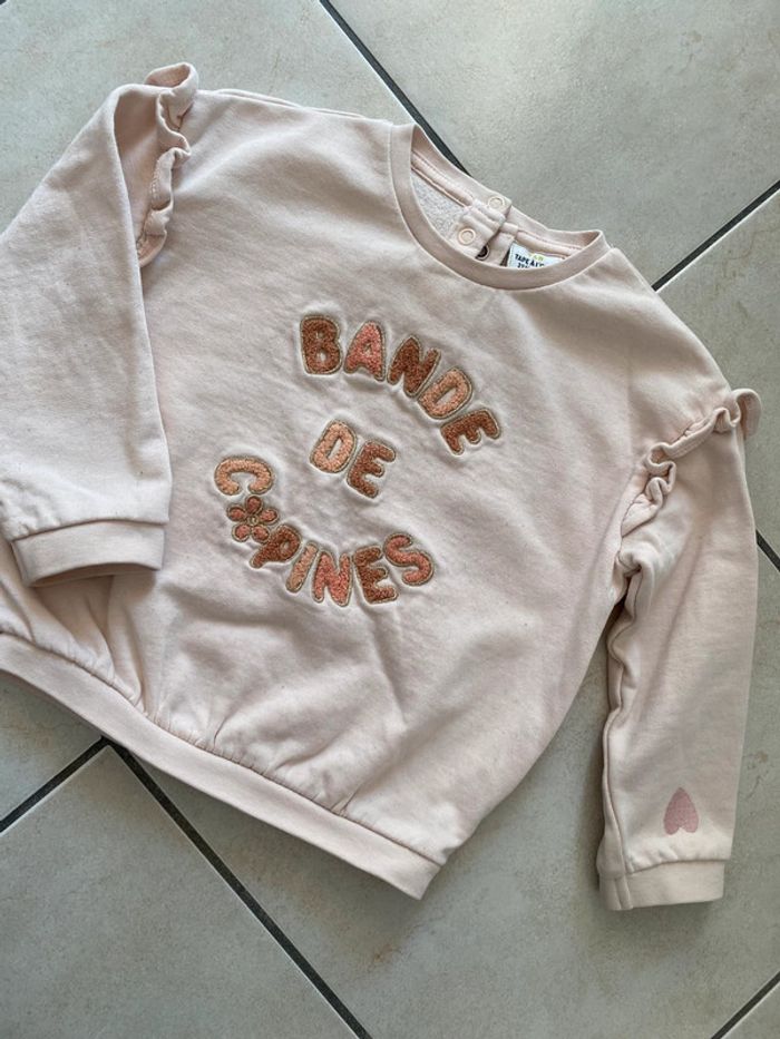 Pull sweat fille rose pastel Tape à l’œil 23 mois - photo numéro 4