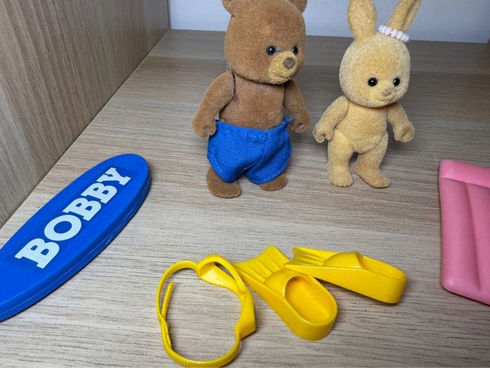 Bobby et patty plage les petits malin sylvanian families - photo numéro 2