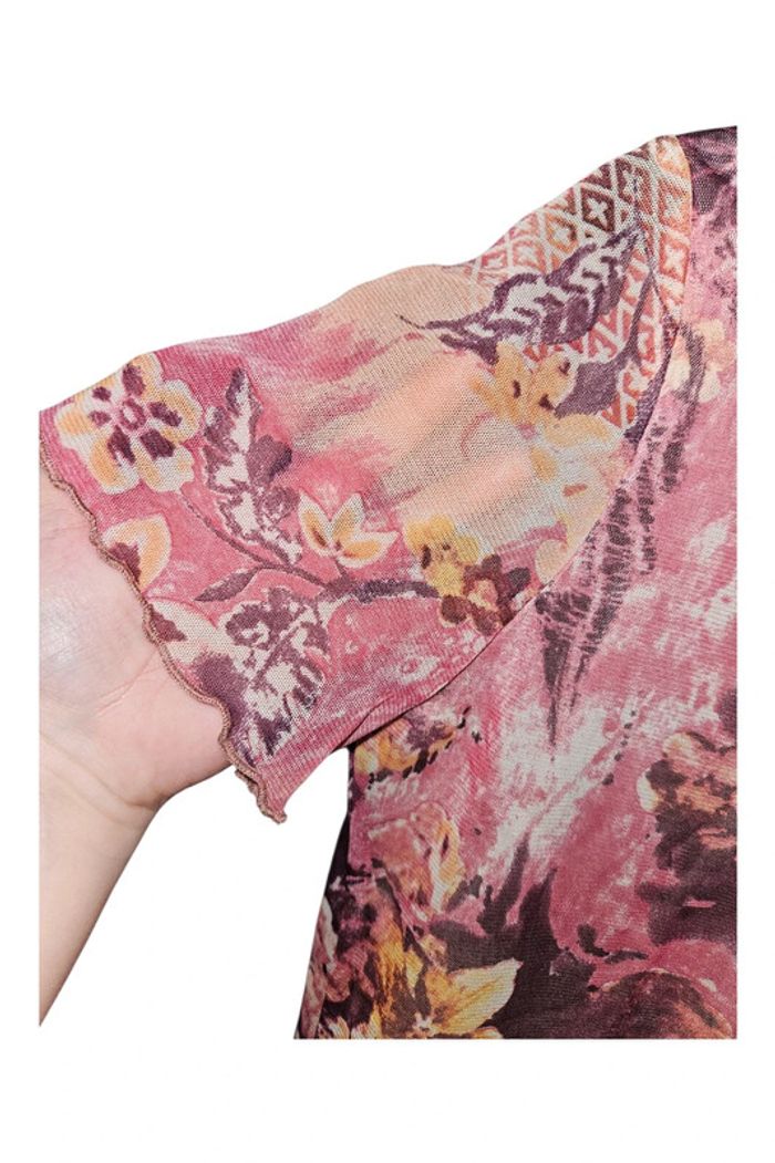 Blouse manches courtes voile doublée T42 Damart - photo numéro 4