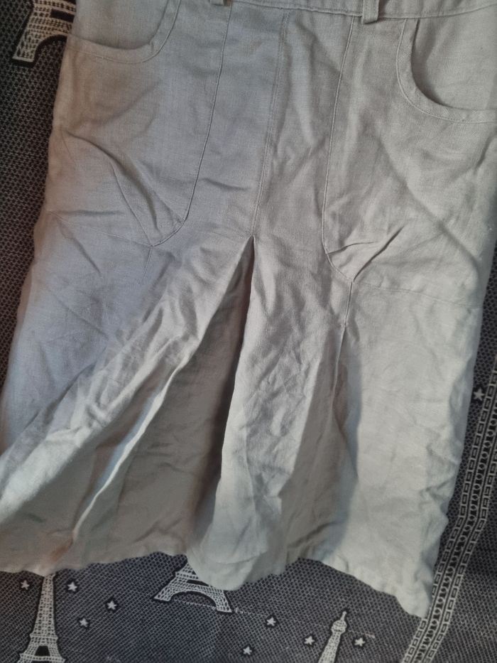 Jupe mi-longue beige 36 H&M - photo numéro 2