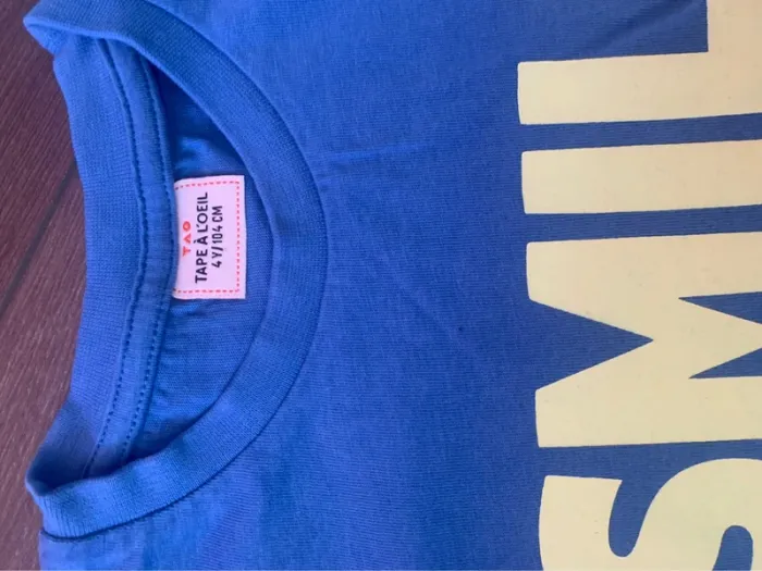 TEE shirt bleu tape à l’œil 4 ans - photo numéro 2