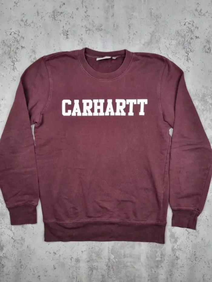 Sweat Carhartt bordeaux, XS Hommes - photo numéro 3