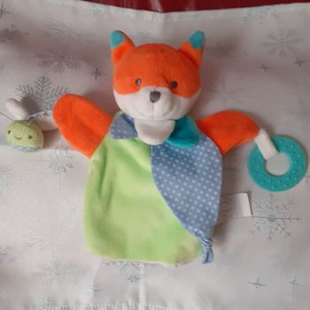 Petit Renard doudou-marionnette *anneau dentition *Doudou & cie