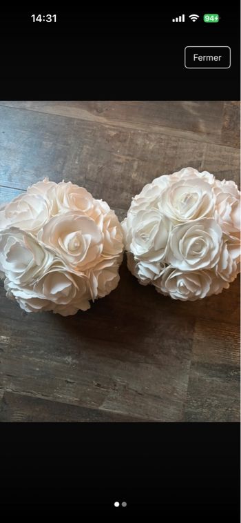 Boule fleur artificiel 