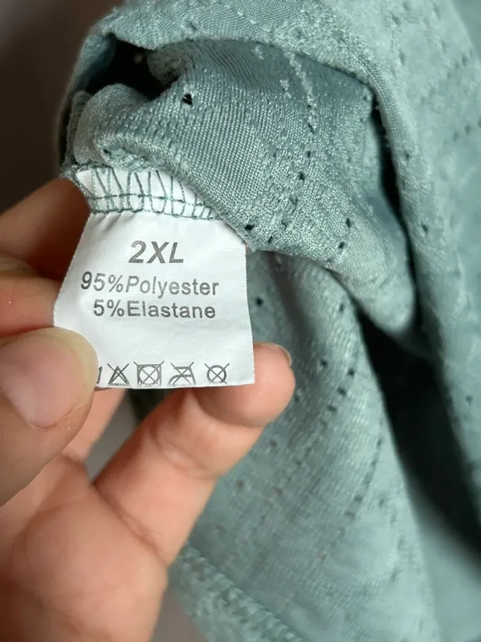 Débardeur 2XL style broderie anglaise - photo numéro 4