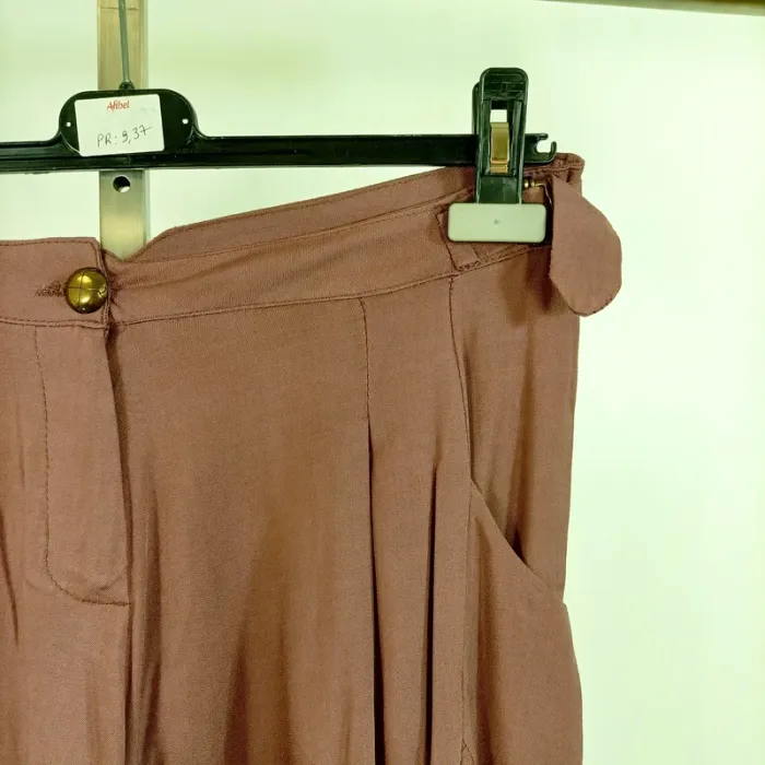 Sarouel bordeaux pastel Gat Rimon - Taille 1 - 100 % viscose - Fabriqué en France A587 - photo numéro 2