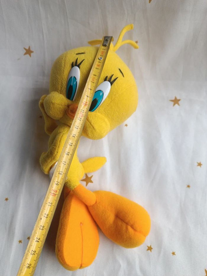 Peluche plush titi Grosminet allongé couché Looney Tunes toons figurine massue masse marteau - photo numéro 17