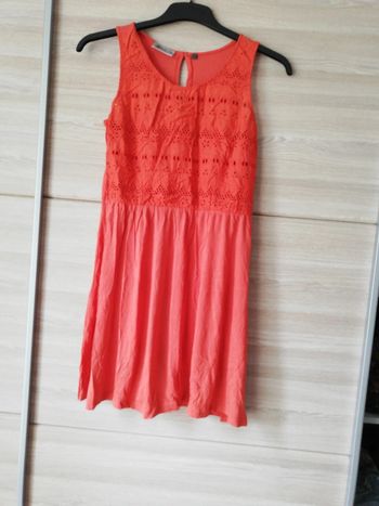 Robe courte orange