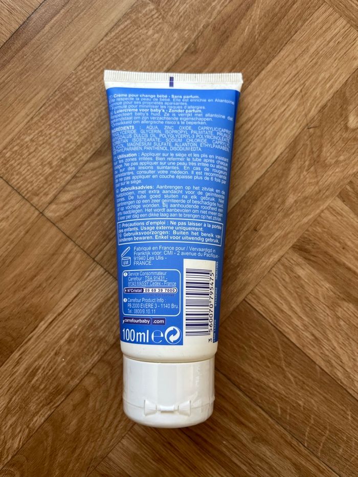 Crème pour le change bébé Carrefour Baby 100ml - photo numéro 2