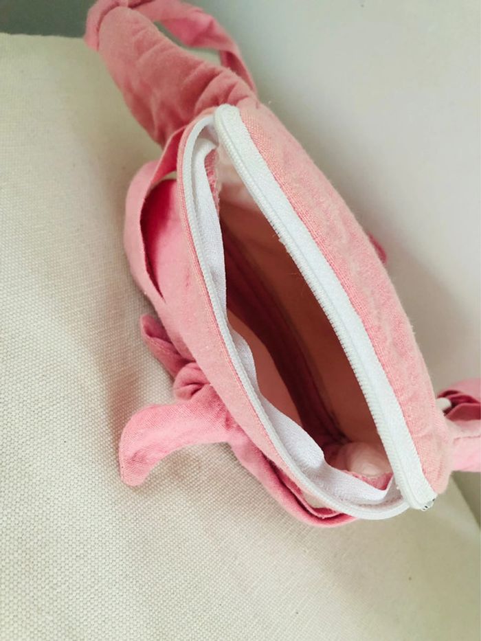 Petite Sacoche banane vintage rose style barbie girl - photo numéro 8