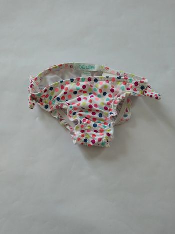maillot de bain à pois okaidi fille 3 mois