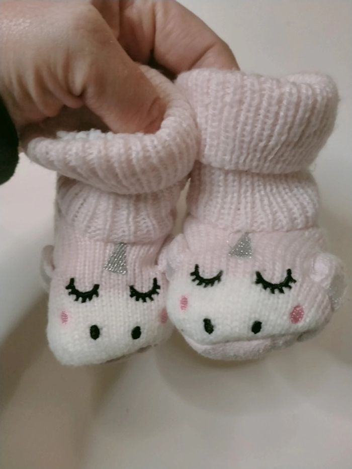 Chaussons bébé licorne tout doux - photo numéro 4
