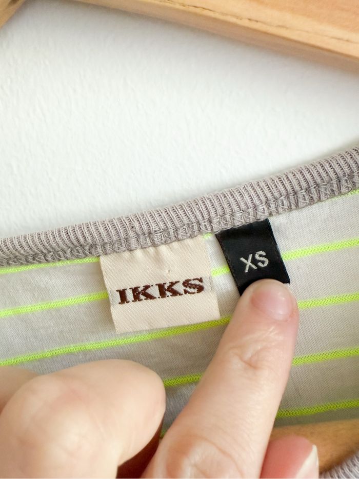 Débardeur vintage vert gris ikks taille 34 XS - photo numéro 4