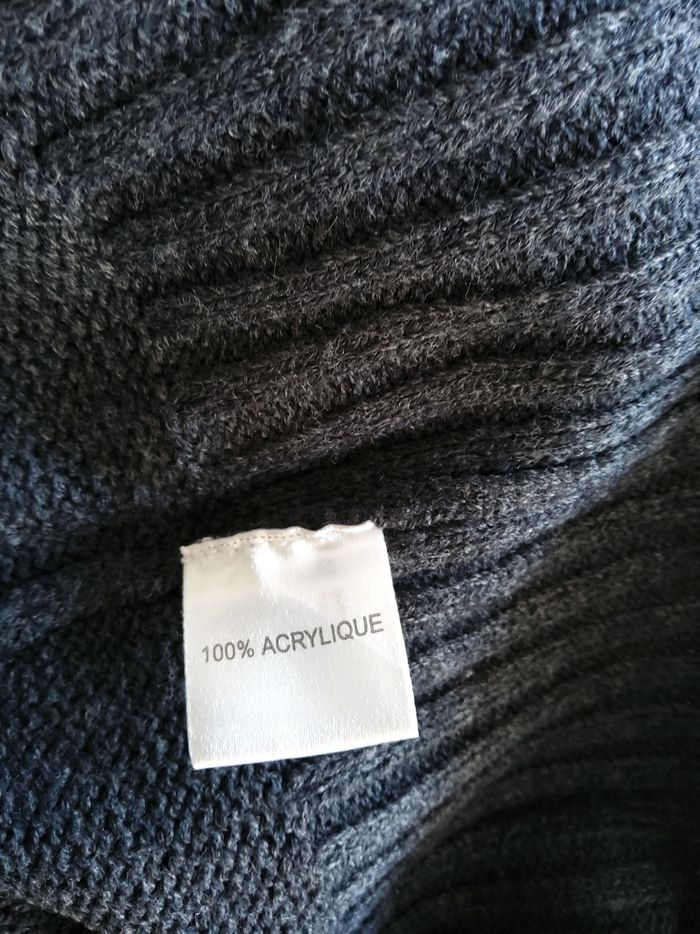 Robe pull gris foncé col roulé - photo numéro 4