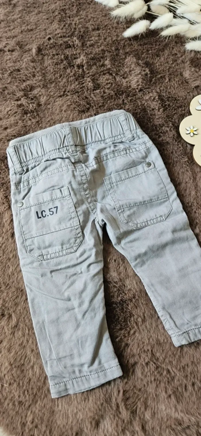 pantalon élastique 3 mois lulu castagnette garçon - photo numéro 2