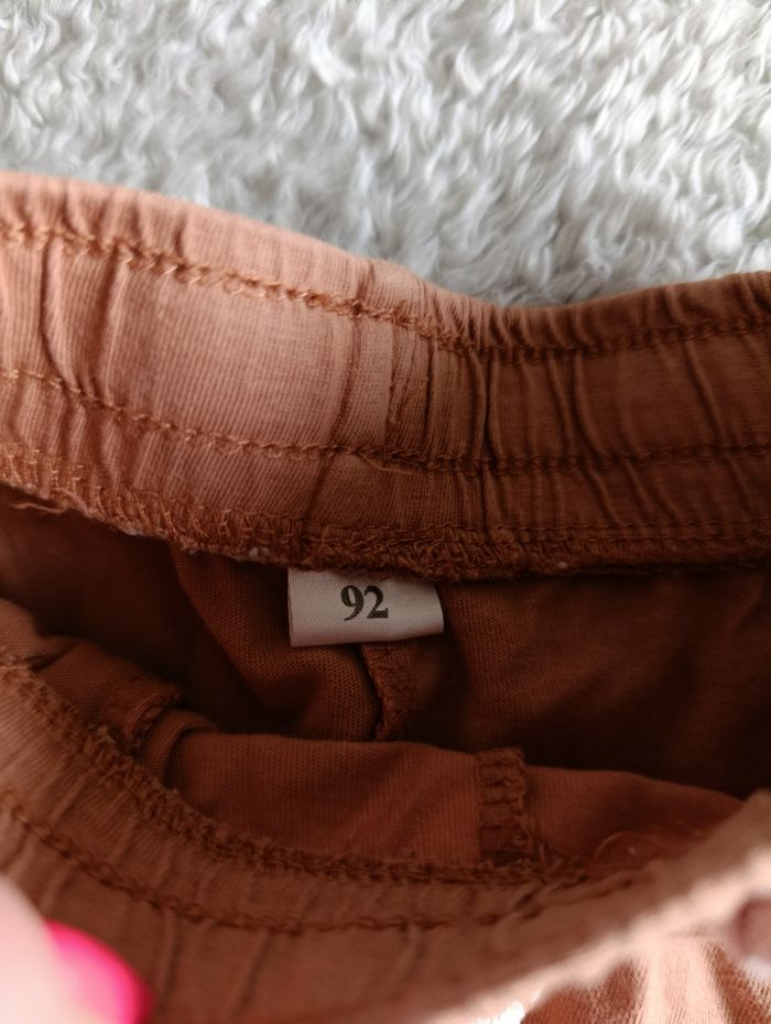 lot 2 shorts bébé 36 mois coton été marron - photo numéro 4