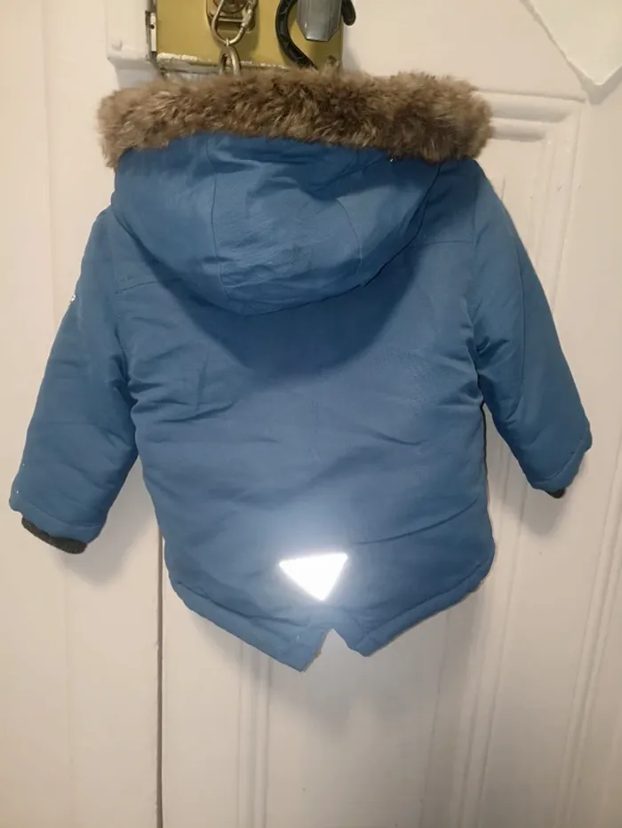 Manteau bébé bleu taille 9-12 mois - photo numéro 4