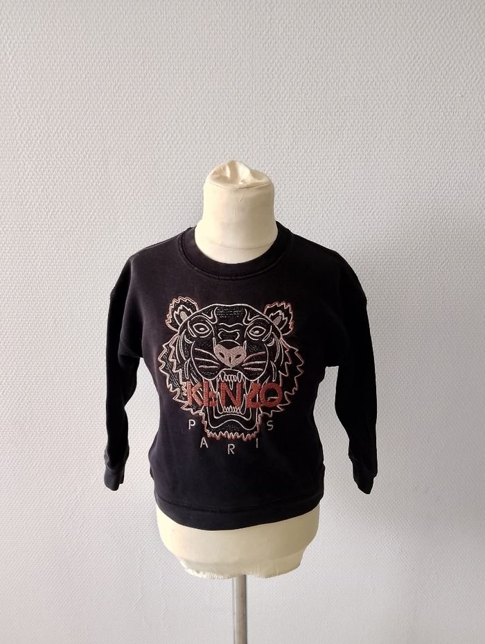 Sweat noir Kenzo 4 ans